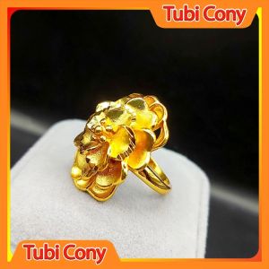 Nhẫn nữ hoa xoáy mạ vang nhẫn cưới thời trang sang trọng N5524-99-DX12
