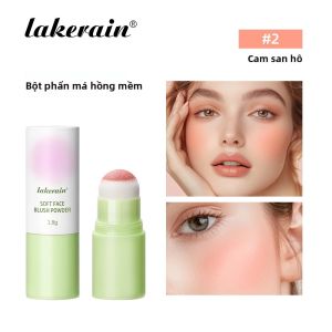 Lakerain Blush Stick Tinted Moisture Long-Wearing Silky Brighten Cheek Blush Cream Matte Finish Mỹ Phẩm Cho Vẻ Ngoài Tự Nhiên