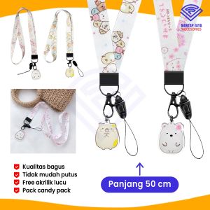 [COD] NVN-TL15 TALI HP STRAP GANTUNGAN LEHER HANDPHONE KARAKTER SUMIKHO LUCU