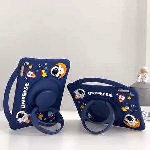Ipad Mini 1 / 2 / 3 / 4 / 5 Case Astronot Aman /U Anak Casing Silikon Motif Cover Lucu Anti Banting