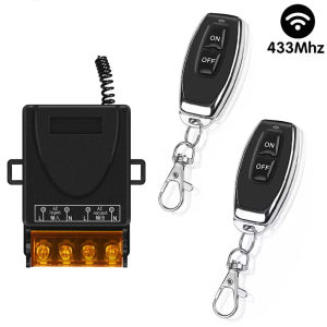 AC 220V Relay Wireless Remote Control Switch System RF 433Mhz Transmitter On Off for Water Heaters Ceiling LED Lamp