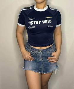 STAY WILD CROPTOP SMALL-LARGE FRAME