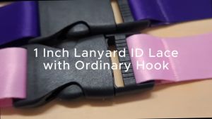 WPS Shiny ID Lanyard with Hook 1 inch ID Lace Ready to Use Lanyard