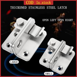 Catch Latch Stainless Steel Safety Hasp Door Lock for Bathroom Bedroom Door Catch Latch Open Left Open Right