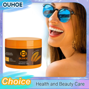 OUHOE | Intensive Tanning Gel Accelerator Bronzing Solarium Sunbeds Summer Long Lasting Repair Moisturizing Face Body Self Tanner Cream