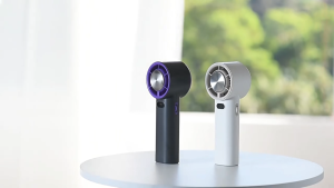 100-speed Mini Portable Handheld Fan Semiconductor Cooling Fan USB Rechargeable Bladeless Turbofan Fast Cooling