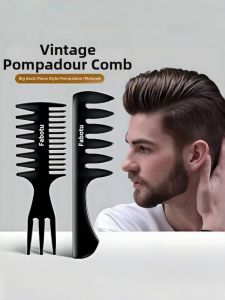 YOUAI | Vintage Oil-Head Styling Comb for Men Wide-Toothed Texturing and Volumizing