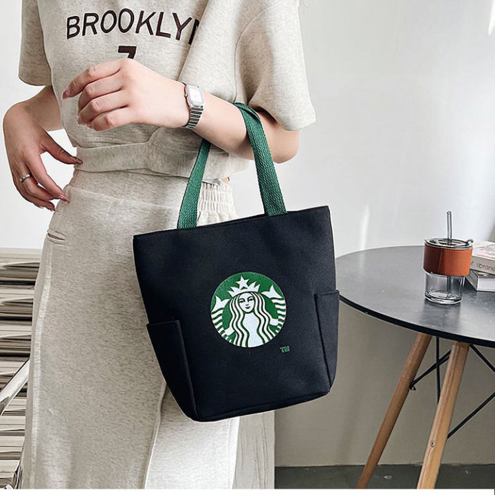 Starbuck Túi Vải Bố Túi Đựng Đồ Ăn Trưa Túi Xách Hình Tròn Dung Tích ...