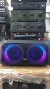 COD Free USB Brodu BTS-1709 Portable subwoofer Bluetooth karaoke speaker audio microphone Radio Rechargeable usb wireless