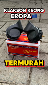 KLAKSON HORN KEONG DOUBLE CR7 CRAZO MEGATONE WATERPROOF MOTOR MOBIL POWERTONE