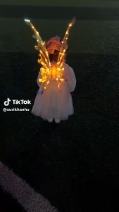 Cánh thiên thần phát sáng cánh bướm điện tử cánh thiên thần tự vẫy có nhạc và đèn Led cho bé - Happy Life 4Kid