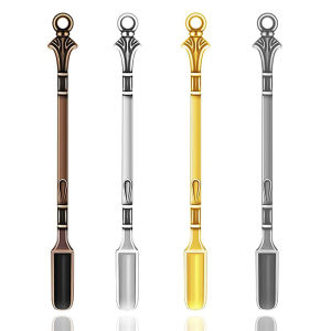 5pcs Mini Shovel ยาช้อนผง Micro-tuning พลั่วช้อนชานวนิยายตักแหวนไม้พายช้อน