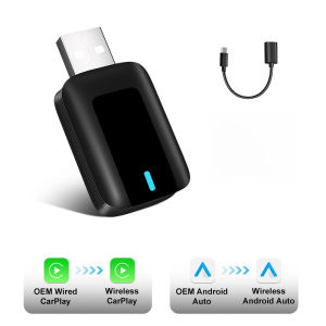 2025 CarPlay Wireless Adapter Android Auto To USB car play Wireless Intelligent Systems Wireless Adapter Mini AI Box for Car