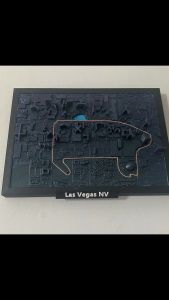 Las Vegas Formula One (F1) Track Night Art Collectible