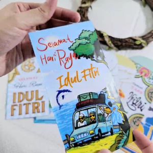 10PCS AMPLOP/ANGPAU LEBARAN IDUL FITRI MOTIF MASJID KARAKTER LUCU UKURAN BESAR / AMPLOP MURAH