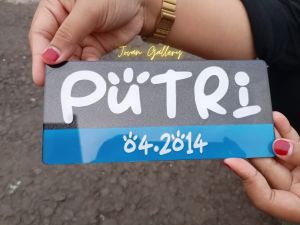 Plat Sepeda Listrik Custome Lucu