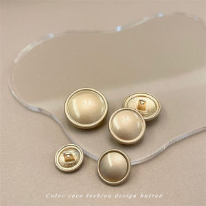 Nút Kim Loại Hình Nấm Hình Tròn Đơn Giản Thời Trang Color Coco Viền Mỏng Bề Mặt Cong Đa Năng Phụ Kiện May Vá