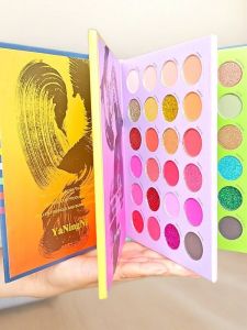 Yanining Velvet Eyeshadow Palette 72 สี หนังสือเครื่องสำอางสำหรับทาตา น้ำหนักเบา ติดทนนาน ติดทนนาน ป้องกันเหงื่อ ป้องกันน้ำ สำหรับทุกสภาพผิว