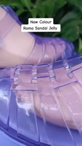 (WAJIB TURUN SATU SIZE DARI BIASA PAKE POLA BESAR) Sandal karet jelly roma sandal wedges perempuan