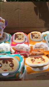 Combo 5 gói/Combo 10 gói Khăn ướt Gấu (650G) - Khăn Ướt Không Mùi.