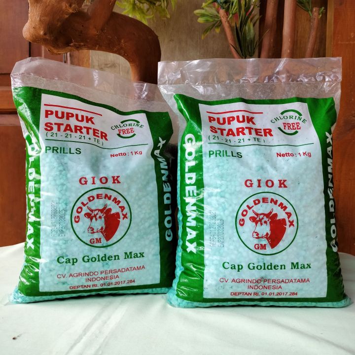 Pupuk NPK 21-21-21 Plus TE cap Golden Max 1 kg