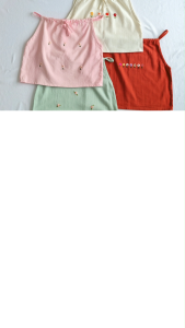 NS001 เสื้อสายเดี่ยว ผูกคอ งานปักมือ คละลาย งานผ้าฝ้าย น่ารักสุดๆ