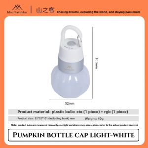 Mountainhiker | MOUNTAINHIKER 300mAH Bottle Cap LED Flashlight Portable Long Life Rechargeable Flashlight Outdoor Camping Ambient Lighting