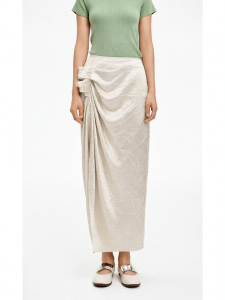Acetic Heavy Work Ice Crack Texture New Chinese Style Pressed Decorative Half Skirt