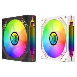 Quạt Tản Nhiệt Máy Tính FROSTWIND Prism 4 pro 12CM Màu Trắng ARGB 2nd Gen 4 Lines PWM Điều Khiển Siêu Êm