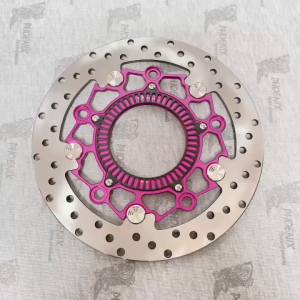 ( H àng Mới Về )  ĐĨA THẮNG TRƯỚC Cho Dòng Xe WINNER V4 _ 5 LỖ _ SIZE 267MM_ Có Lòng  ABS_ NÚT INOX 304 SIÊU SÁNG _ MÀU TÍM Mộng Mơ Nhé Ae!!!