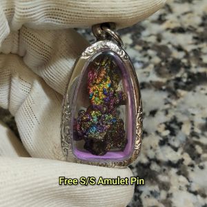 Colorful Leklai Pendant 彩色力泥吊坠 Leklai Amulet 马来西亚力泥 100% Natural Leklai Malaysia
