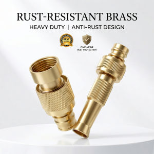 Premium Solid Brass Nozzle Tekanan Tinggi Universal Cuci Kereta Outdoor Nozzle