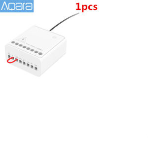 Aqara | Aqara Relay two-way Control Module Zigbee Wireless Relay Switch Controller 2Channels LLKZMK11LM Work With Aqara Home Homekit APP