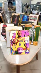 Lukisan Pajangan Hiasan Meja Import Premium Basketball 19x24cm