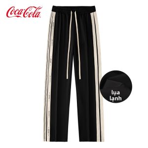 Coca-Cola | Quần Nam Casual Mùa Hè Đuôi Cá Sọc Asymmetric