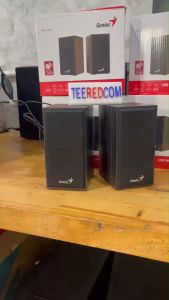 ลำโพงคอม Genius Speaker 2.0 SP-HF180 Wood ไม้ ของใหม่มือ 1 เสียงดี ดังดีมาก