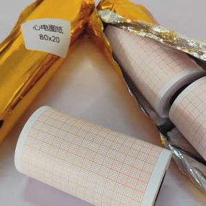 80/110/210mm Kertas EKG Roll 20m Kertas ECG Roll