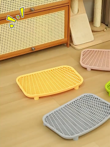 Non-Slip Ramp To The Litter Box Double Layered Litter Trapper Sand Contro