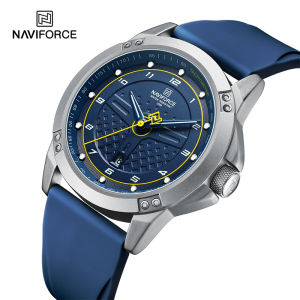 NAVIFORCE Casual Quartz Wristwatch Fashion Waterproof Mens Watches Sport Silicone Strap Male Luminous Clock Relogio Masculino