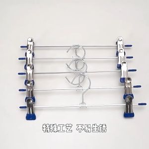 Hanger Jepit Gantungan Baju dan Celana / Hanger Jemur Pakaian Jepitan Besi