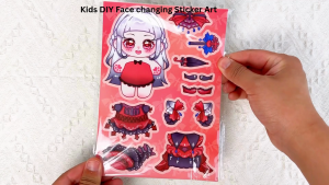 6pcs/Set of DIY Cartoon Puzzle Face Changing Stickers/Princess Sticker