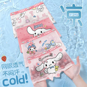 Girls Ice Silk Modal Underwear Thin Four Corner Flat Angle Shorts Cute Cartoon Design Summer Breathable Quick Dry Childrens Innerwear