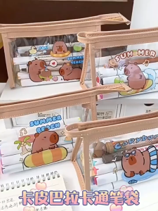 Cartoon Pencil Case Cute Pencil Box Student Stationery Bag Large Capacity