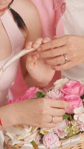 DAVINA Couple David Devanie Rings Sterling Silver 925 - Cincin Sepasang Perak S925 Nikah Kawin