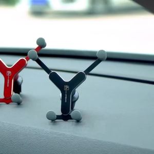 OATSBASF Y01 Gravity Metal Car Phone Holder Air Vent Mount Clip Phone Stand For 4.5-6.5 Inches Mobile