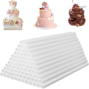 20Pcs Multi-Tier Cake Stand Straw Rack for Wedding Cake Making and Stacking Cakes Plastic Cake Support Rods Cake Dowel Set
