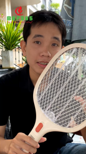 Vợt muỗi Nanoco NMR103BE Chất liệu nhựa ABS cao cấp Khung lưới bảo vệ 3 lớp - BST