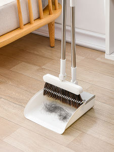 Foldable Broom And Dustpan Set Soft Bristle Hair Sweeping Tool Home Cleaning Utensils Plastic Material for Bedroom Use