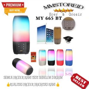 MM - Speaker Bluetooth MY665 / Pluse3 Fusion With LED Light Portable / Speaker Wireless MY665 / Pluse3 360 Degree Sound