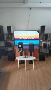 iSOLO N-S160K 150W+150W HIFI BOOKSHELF KARAOKE SET FAMILY & PARTY KTV SPEAKER BLUETOOTH 5.0  HOME THEATER KARAOKE SPEAKER WITH DUAL WIRELESS MIC POWERUL BASS SOUND AUDIO SPEAKER